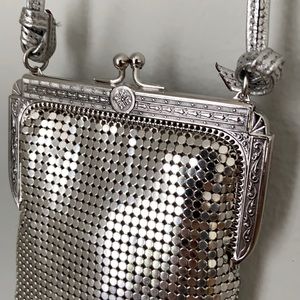 Whiting and Davis Vintage Silver Mesh Bag